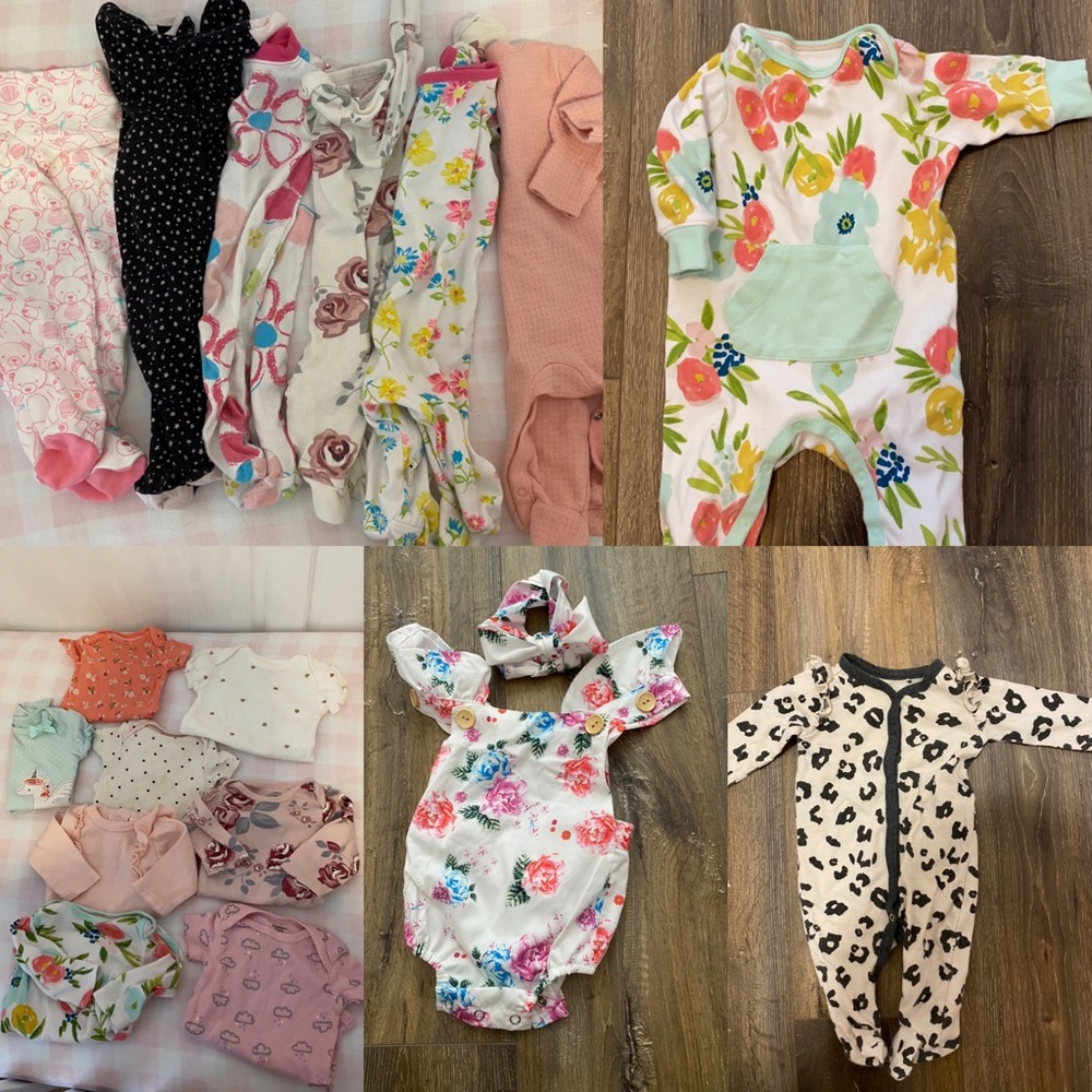 0-3 mo baby girl lot